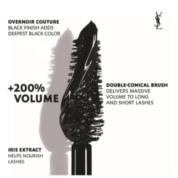 Yves Saint Laurent Lash Clash Extreme Volume Mascara, Deep Black, NEW - Mini 2ml - Picture 9 of 14